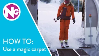 How To Get On and Off a Magic Carpet - 3 Tips // Learn to Ski