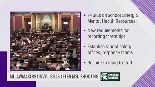 MI lawmakers unveil bills after MSU shooting