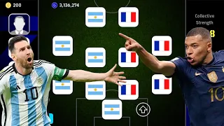 ARGENTINA X FRANCE 🔥 BEST SPECIAL SQUAD!! EFOOTBALL 2024 MOBILE
