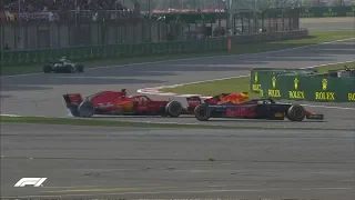 Verstappen Runs Into Vettel | 2018 Chinese Grand Prix