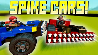 Explosive Spikey Bumper Car Battle! - Scrap Mechanic Multiplayer Monday