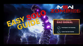 Easy Solo Mission Guide - Act 4 Bad Signal Mission | Call of Duty MW3 Zombies