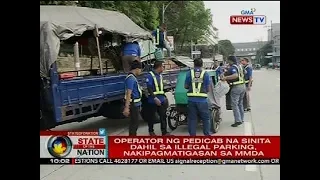 Operator ng pedicab na sinita dahil sa illegal parking, nakipagmatigasan sa MMDA