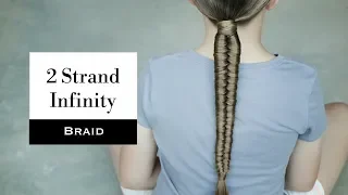 2 Strand Infinity Braid (or Figure 8 Braid) by Erin Balogh