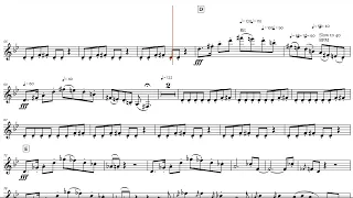 Baby Elephant Walk for Concert Band (Henry Mancini, 1961), C-Instrument Play along