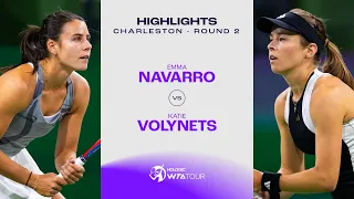 Emma Navarro vs. Katie Volynets | 2024 Charleston Round 2 | WTA Match Highlights