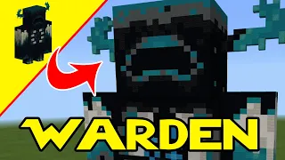 Minecraft Warden -  Warden Statue Build - Minecraft Warden Statue Tutorial