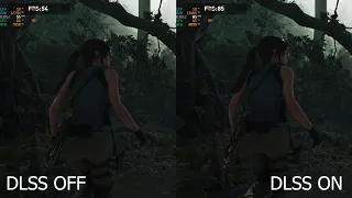 Shadow of the Tomb Raider Definitive Edition - DLSS On vs. DLSS OFF Performance Comparison