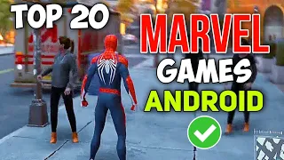 Top 20 Best MARVEL Games For Android (Offline/Online) | New MARVEL Games 2022