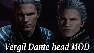 DMC5 Vergil Dante head mod