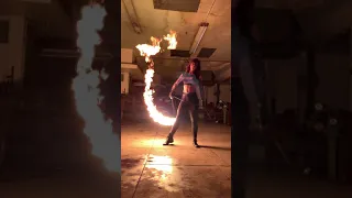 Fire Rope Dart Performance in LA Warehouse