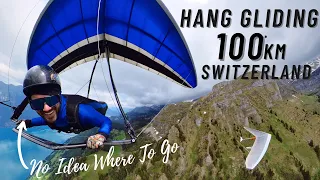 Hang Gliding 100km Through the Swiss Mountains