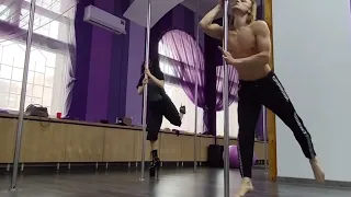 Pole Dance | Men’s and Girls Power - Serg Potehin Choreography (pole double) exotic flow dancing