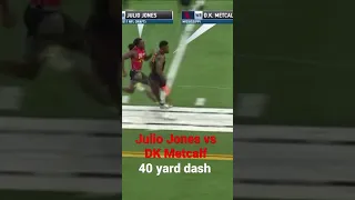 DK Metcalf vs Julio Jones (40 yard dash)