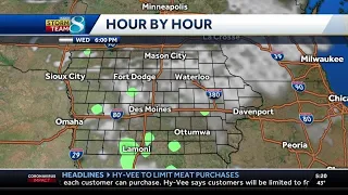 Spotty showers and cool temperatures persist