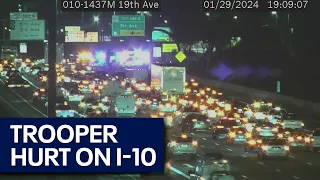 DPS trooper hospitalized following I-10 crash in Phoenix