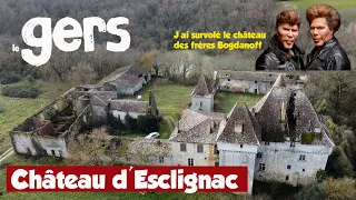 VUES DU GERS - Drone 4K - J'ai survolé le château des frères Bogdanoff - Château d'Esclignac