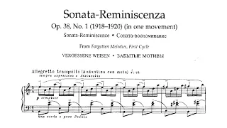 Nikolai Medtner - Sonata-Reminiscenza, Op. 38 No. 1 [with score]