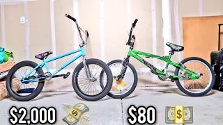 $2000 BMX BIKE VS $80 BMX BIKE!