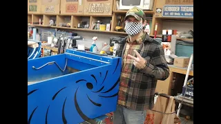 Black Hole Part 12: Painting the 1st cabinet, making stencils, and powering on for the 1st time!