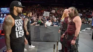 WWE Indiana. The Usos vs Bludgeon Brothers entrances 3-26-18