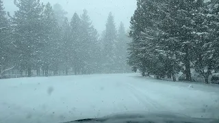 LIVE Huge SNOW in Big Bear, CA. Absolutely insane. Enjoy the snow drive. 2 feet plus. 2/23/2023