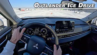 Ice Driving in the Mitsubishi Outlander PHEV - S-AWC Put to The Test (POV Binaural Audio)