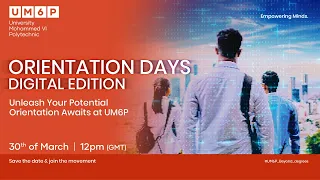UM6P's Orientation Days - Digital Edition - 30th March 2024