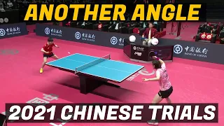 Chen Meng vs Sun Yingsha | 2021 Chinese Trials (Gold Medal - Another Angle)