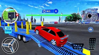 US Police Multi Level Car Transporter - Car Truck Driving 2020 - Best Android GamePlay