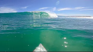 SURFING PERFECT A FRAMES NO CROWD! POV SURFING