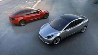 Tesla Model 3 electric car unveiled by Elon Musk