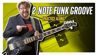 Funk Groove Practice Along with two notes - Electric Bass Lesson - Let's Practice!