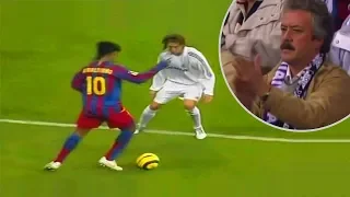 El día que Ronaldinho fue aplaudido por los aficionados del Real Madrid