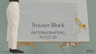How To Draft A Trouser Block, Pant Pattern From Measurements In CLO 3D