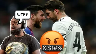 Amateur American Sports Fan Reacts to Messi & Sergio Ramos ... 🔥