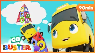 Buster And Digger Find Shapes | Go Buster - Bus Cartoons & Kids Stories