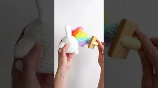 Magical Unicorn Bunnies Eat Buttercup 🦄 Easy Free Amigurumi Crochet Pattern (St. Patrick's Day)