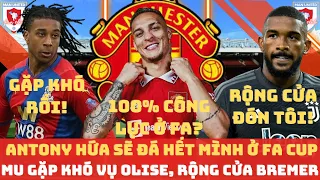 TIN MU 19/4: MU GẶP KHÓ VỤ OLISE, RỘNG CỬA ĐÓN BERMER, ANTONY HỨA SẼ ĐÁ 100% Ở TRẬN BÁN KẾT FA CUP