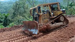 Bulldozer Caterpillar D6R XL Tidying Plantation Roads