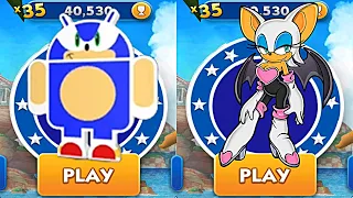 Sonic Andronic Vs Sonic Rouge - Versus Mode - Halloween Character - SonicDash GamePlay