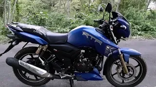 Tvs Apache RTR 180 Matt blue 2018 walk around / specification and details/ ghost rider dejay