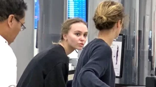 Lily-Rose Depp And Vanessa Paradis Are TSA Twins!