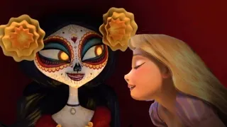 giant woman [non/disney crossover] la muerte + rapunzel