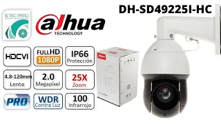 DAHUA PTZ CAMERA DH-SD49225I-HC VIDEO RECORDED