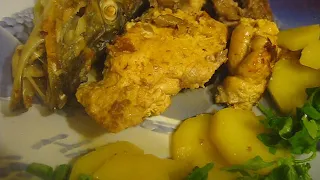 супервкуснятина !! голова щуки фаршированная чесноком , икра , молока