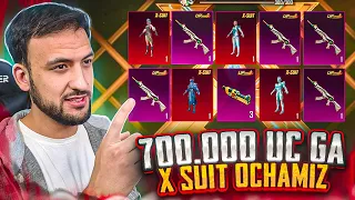 100.000 UC GA YANGI X SUITNI FULL QILDIK