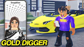 CATCHING GOLD DIGGERS IN ROBLOX SNAPCHAT