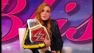 Becky lynch At Moment of Bliss with Raw Todady 20/ 5/ 2019