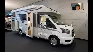 Roller Team Zefiro Plus 285 TL RV Camper Van Ford Transit model 2020 walkaround and interior K0195